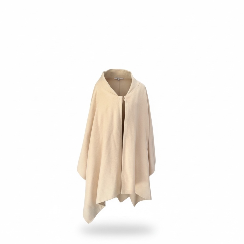 ALPACA Wool Bohemian Wrap Open Poncho Cape Shawl Blanket‎ Unisex Handmade